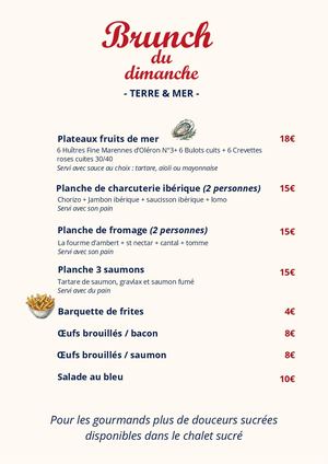 Menus Guinguette
