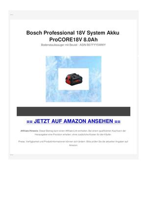 Bosch Professional 18V System Akku ProCORE18V 8.0Ah