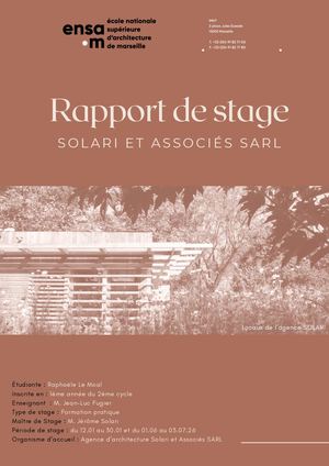 Rapport De Stage Master