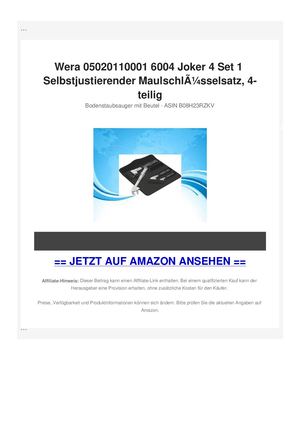 Wera 05020110001 6004 Joker 4 Set 1 Selbstjustierender MaulschlÃƒÂ¼sselsatz, 4-teilig
