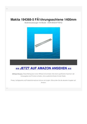 Makita 194368-5 FÃƒÂ¼hrungsschiene 1400mm