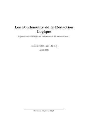 Les Fondements De La Redaction Logique (2)