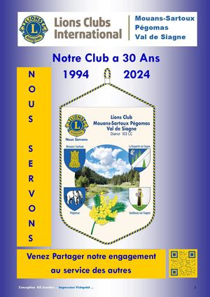 Revue Des 30ans Du Club