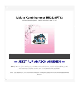 Makita Kombihammer HR2631FT13