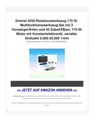 Dremel 4250 Rotationswerkzeug 175 W, Multifunktionswerkzeug-Set mit 3 VorsatzgerÃƒÂ¤ten und 45 ZubehÃƒÂ¶ren, 175-W-Motor mit Konstantelektronik, variable Drehzahl 5.000-35.000 1/min