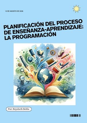 Revista De Planificación Del Proceso De Enseñanza Aprendizaje La Programación