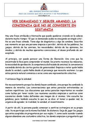 Ver Demasiado Y Seguir Amando1
