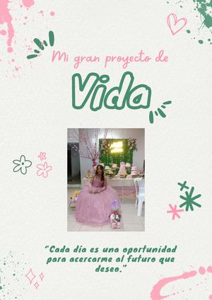 Documento A4 Manchas Portada Vertical De Proyecto Creativo Verde