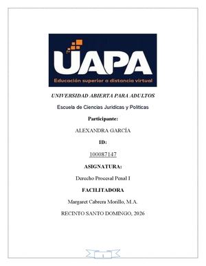 Semana I Derecho Procesal Penal I