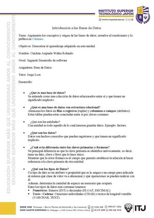 Base De Datos