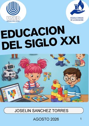 Revista De Educacion Del Siglo Xxi Joselin Sanchez Torres