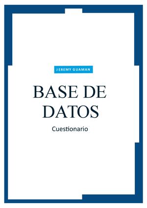 Cuestionario
