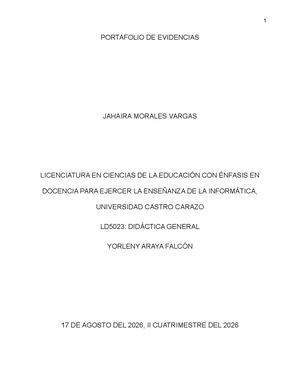 Portafolio Didática General Jahaira Morales Vargas