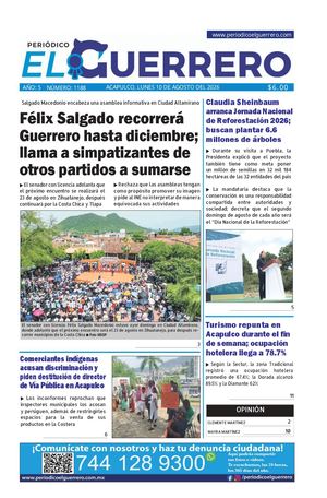 Lunes 10 de agosto del 2026