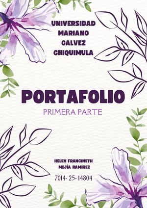 PRIMERA PARTE DEL PORTAFOLIO