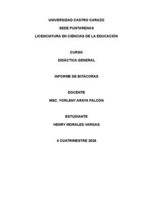 Bitácora Semanal Henry Morales Vargas