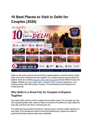 10 Best Places To Visit In Delhi For Couples (2026)