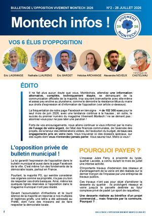 Webzine Vivement Montech N°2 Juillet 2026