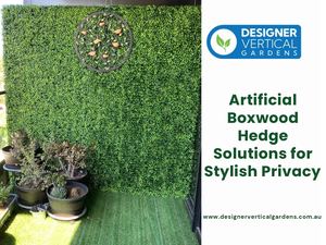 Artificial Boxwood Hedge Solutions for Stylish Privacy