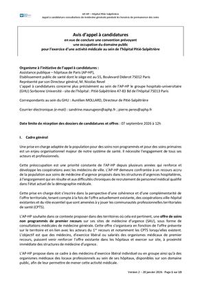 [PSL] Appel Candidatures CS Médecine Générale