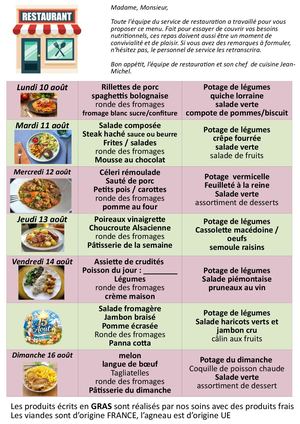 Menus Les Villages 1008 1608