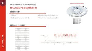 Pcb Estrecho Tiras LED