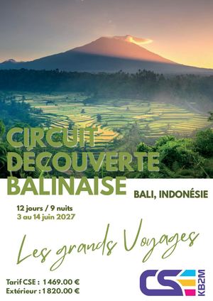 Circuit Bali 3 Au 14 Juin 2027