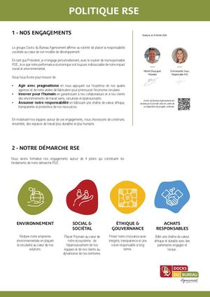 Politique RSE