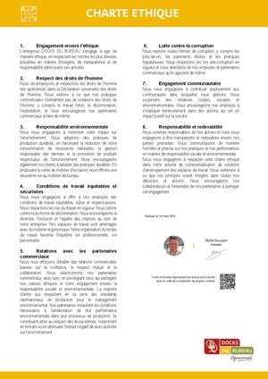 Charte Ethique