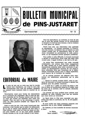 Bulletin Municipal de Pins-Justaret N° 9