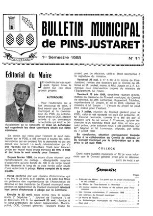 Bulletin Municipal de Pins-Justaret N° 11