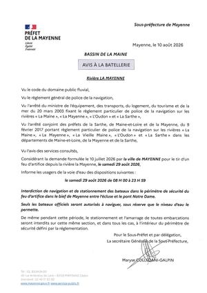Avis Batellerie - 20260810