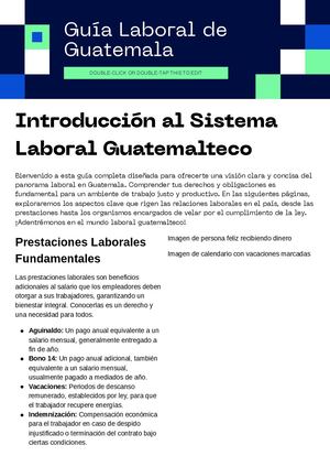 Guía Laboral De Guatemala