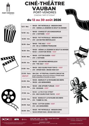 Programme Cinéma Du 12 Au 30 Août 2026