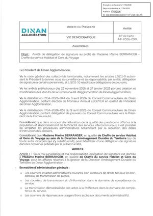 Ap 2026 090 Marine Berranger Tampon
