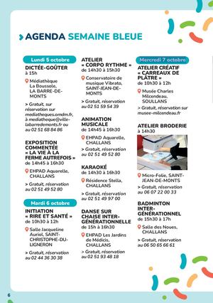 Agenda Semaine Bleue