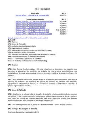 Nr 17 Atualizada 2023
