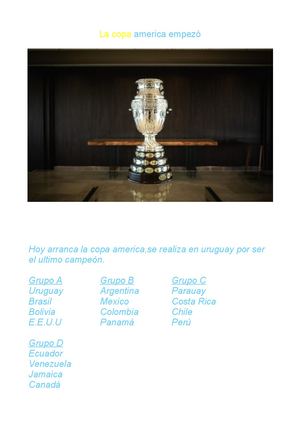 La Copa America Empezo