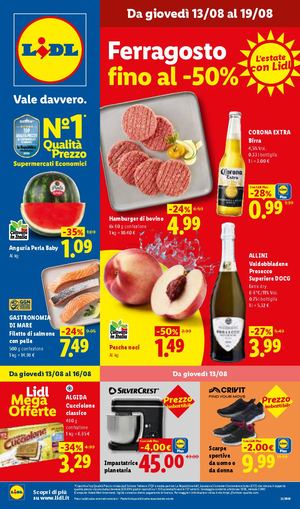 Volantino Lidl Dal 13 Al 19 Agosto 2026