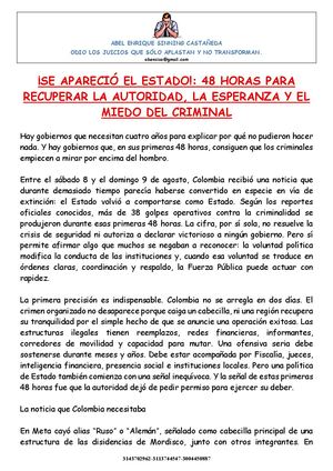¡Se Apareció El Estado!
