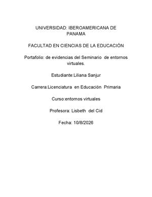 Portafolio  evidencias