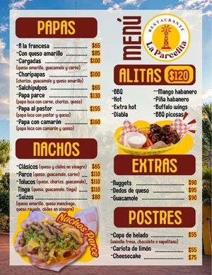 Menú La Parcelita