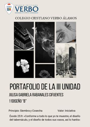 PORTAFOLIO  Proyecto de Unidad III