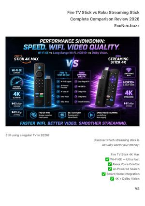 Fire Tv Stick Vs Roku Streaming Stick