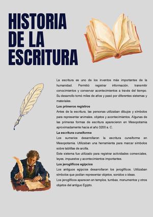 Historia De La Escritura