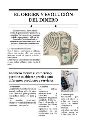 El Origen Y Evolución Del Dinero