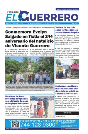 Martes 11 de agosto del 2026