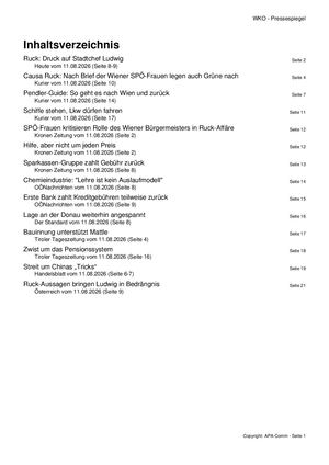 Pressespiegel 20260811