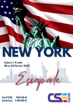 Week End New York 18 Au 23 Février 2027