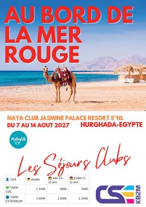 Sejour Mer Rouge 7 Au 14 Aout 2027
